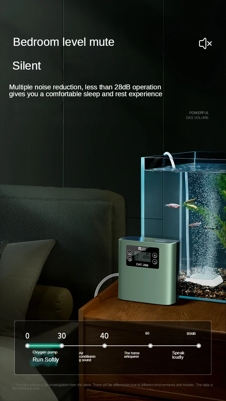 Ultra Silent Aquarium Aerator Lithium Battery Outdoor Fishing Oxygen Pump Rechargeable High-power Portable 3w-7.5w