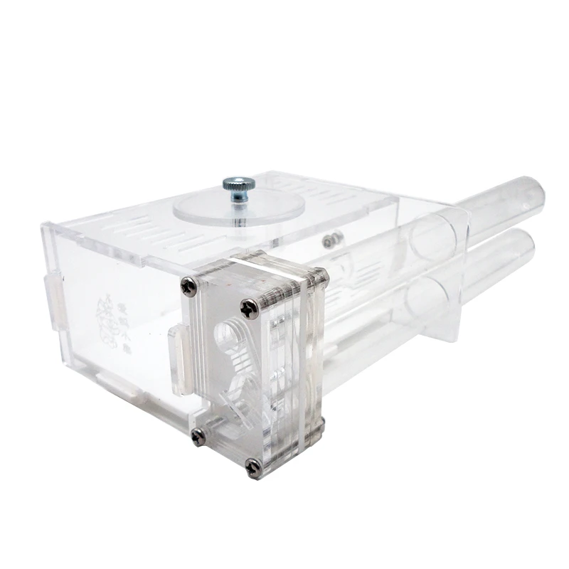DIY Ant Farm 2 pcs 18-180mm Gypsum Bamboo Test Tube Nest with Feeding Area Pet Anthill Workshop Ant House Queen Ant Nest Castle