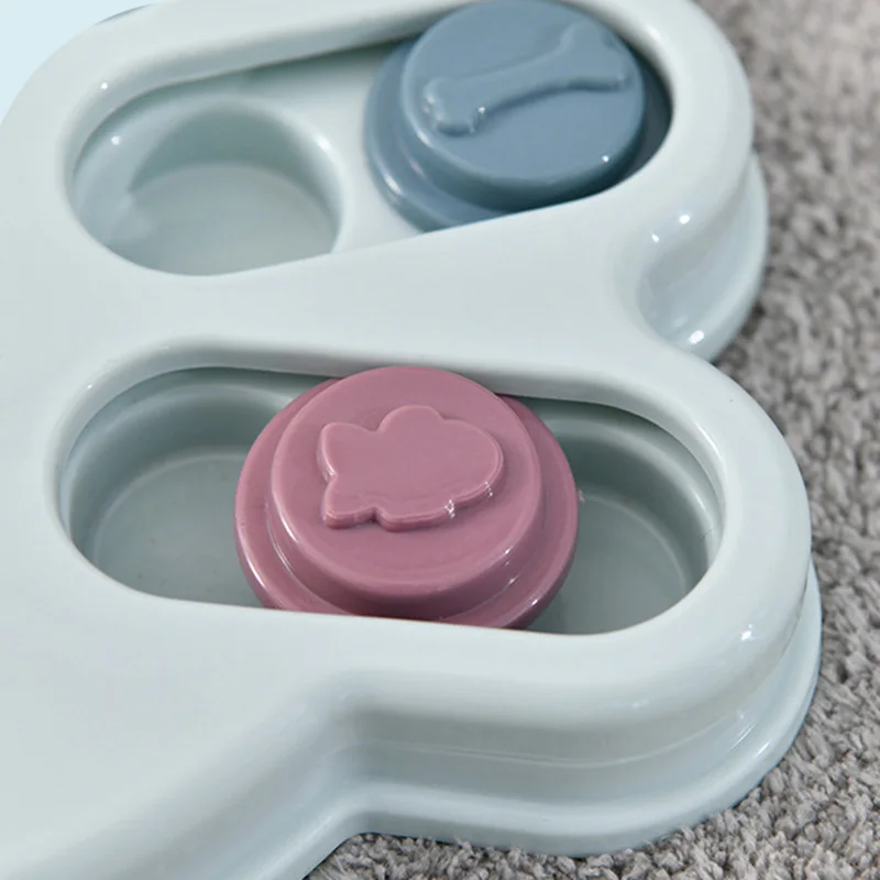 Interactive Cat Dog Puzzle Toy Slow Food Bowls for Cats Small Dogs Kitten Pet Training Toys Improve IQ Game Juguetes Para Gatos
