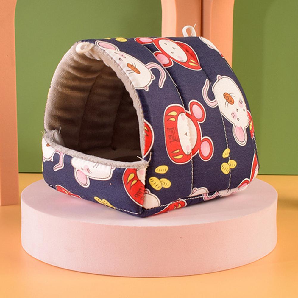 Hamster House Guinea Pig Nest Small Animal Sleeping Bed Winter Warm Cotton Mat Soft Rodent Guinea Pig Rat Squirrel Bed Cages