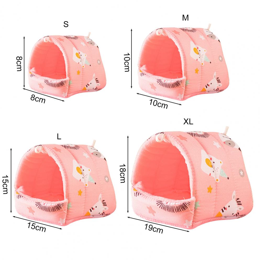 Hamster House Guinea Pig Nest Small Animal Sleeping Bed Winter Warm Cotton Mat Soft Rodent Guinea Pig Rat Squirrel Bed Cages