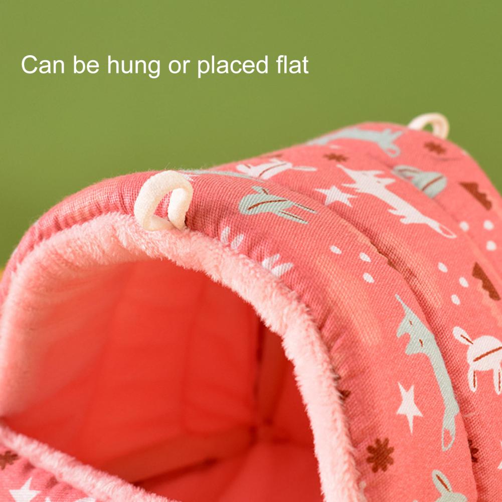 Hamster House Guinea Pig Nest Small Animal Sleeping Bed Winter Warm Cotton Mat Soft Rodent Guinea Pig Rat Squirrel Bed Cages