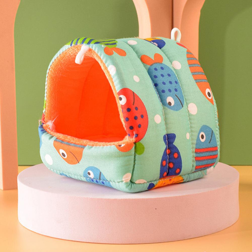 Hamster House Guinea Pig Nest Small Animal Sleeping Bed Winter Warm Cotton Mat Soft Rodent Guinea Pig Rat Squirrel Bed Cages