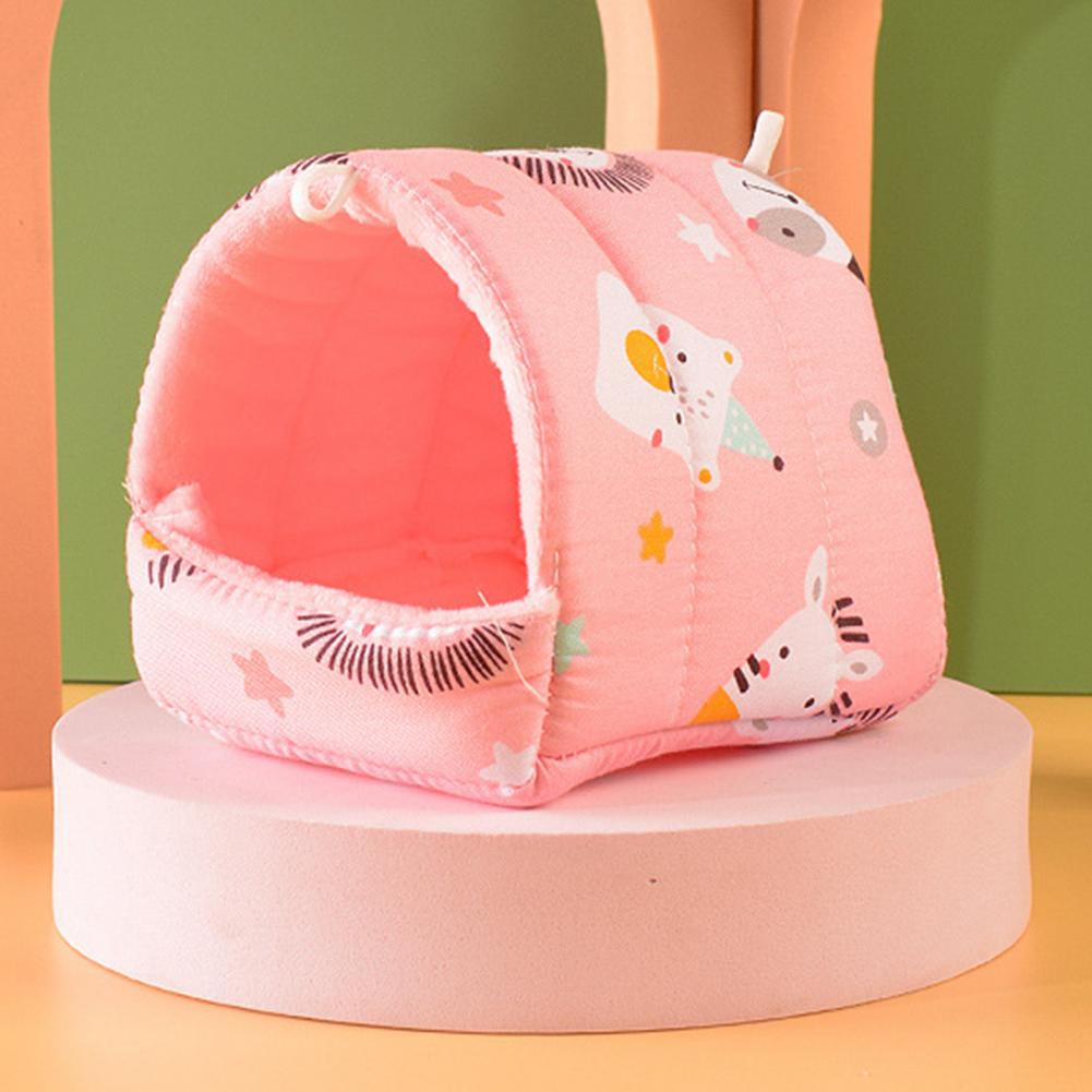 Hamster House Guinea Pig Nest Small Animal Sleeping Bed Winter Warm Cotton Mat Soft Rodent Guinea Pig Rat Squirrel Bed Cages