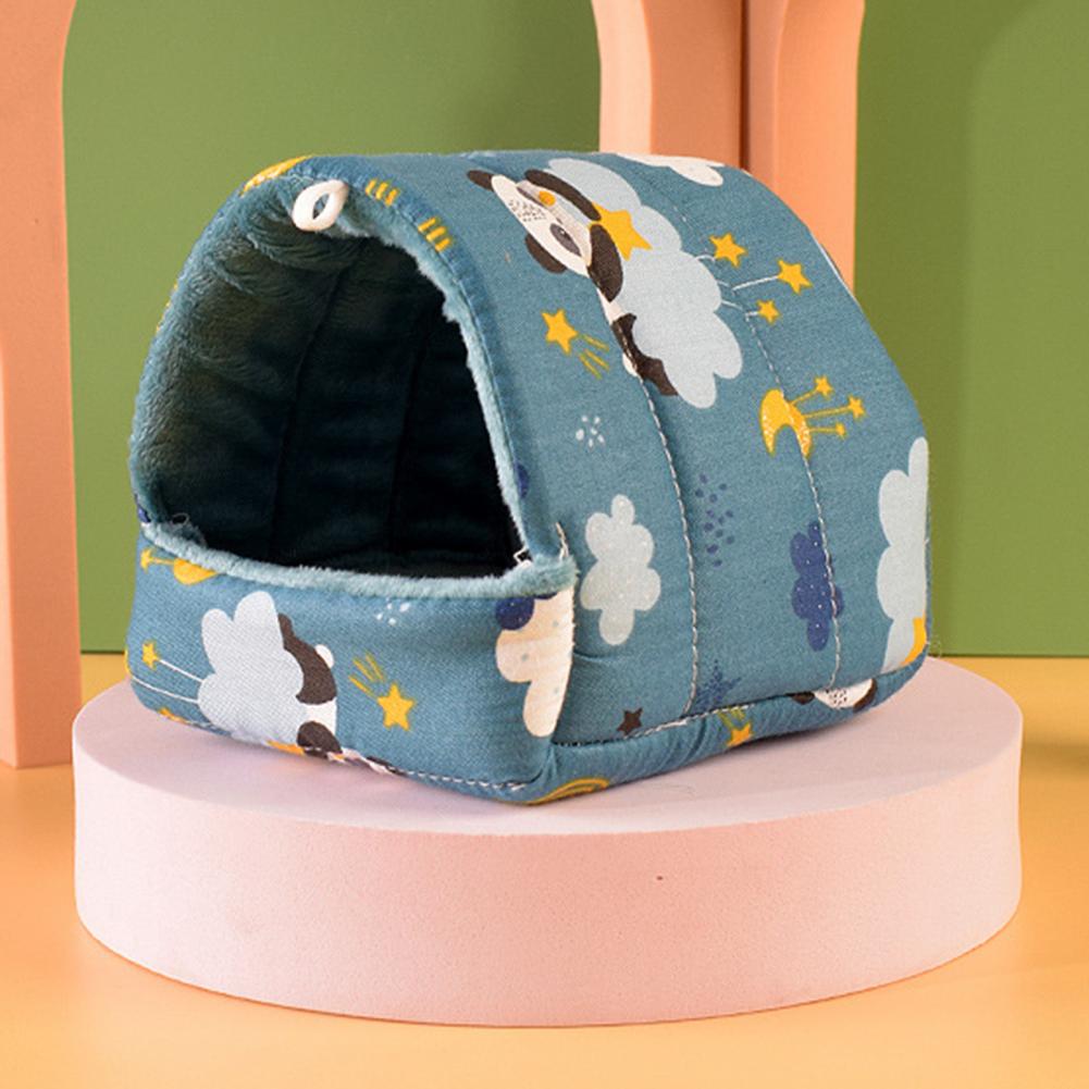Hamster House Guinea Pig Nest Small Animal Sleeping Bed Winter Warm Cotton Mat Soft Rodent Guinea Pig Rat Squirrel Bed Cages