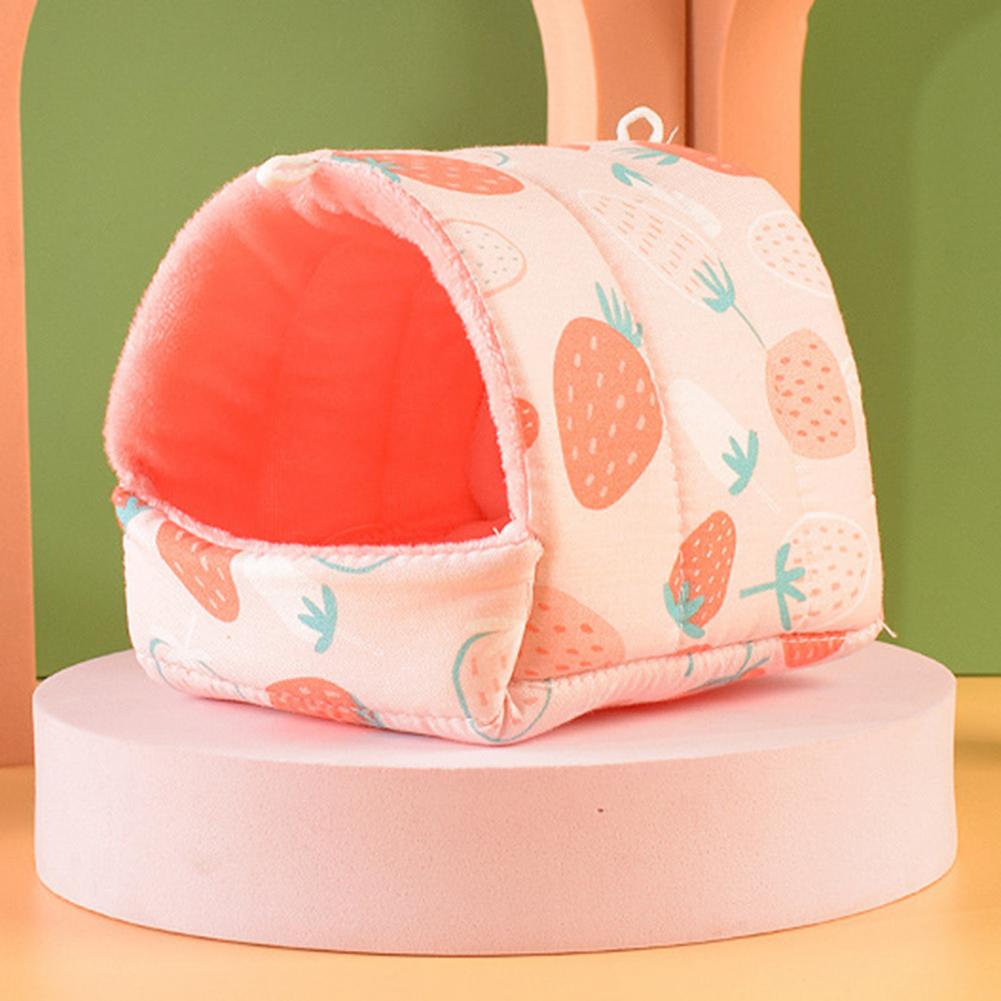 Hamster House Guinea Pig Nest Small Animal Sleeping Bed Winter Warm Cotton Mat Soft Rodent Guinea Pig Rat Squirrel Bed Cages