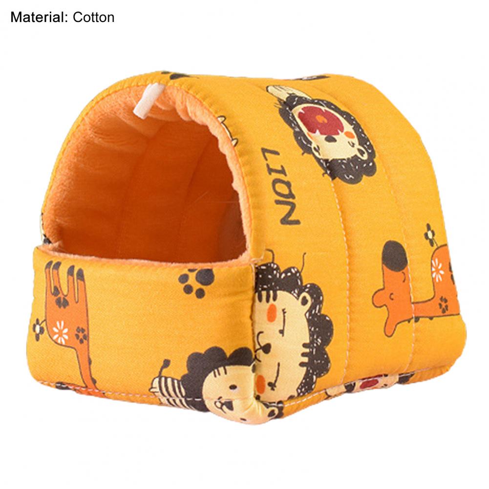 Hamster House Guinea Pig Nest Small Animal Sleeping Bed Winter Warm Cotton Mat Soft Rodent Guinea Pig Rat Squirrel Bed Cages