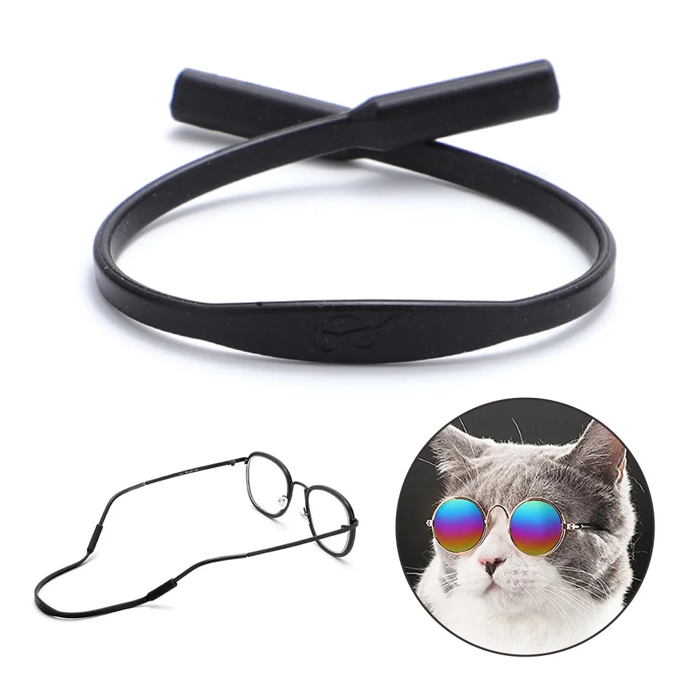 Dog Glasses Pet Vintage Round Glasses Cat Accessories Puppy Photos Props Decorations for Dogs Reflection Eyewear Glasses