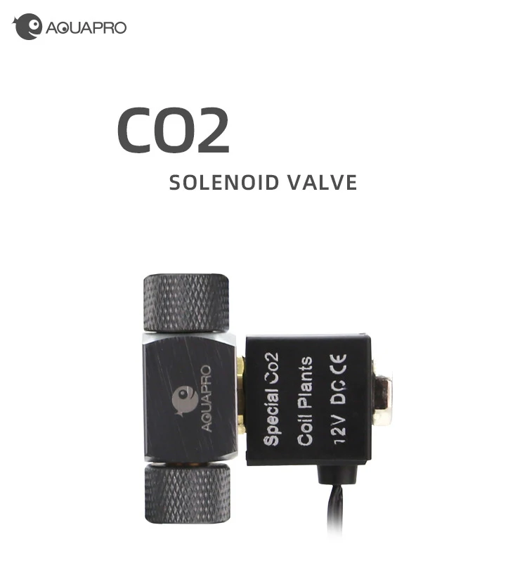 AQUAPRO CO2 Solenoid Valve 12V Pressure Regulator Aquatic Plant Gauge Switch Aquarium Accessories Fish Tanks Cylinder Equipment