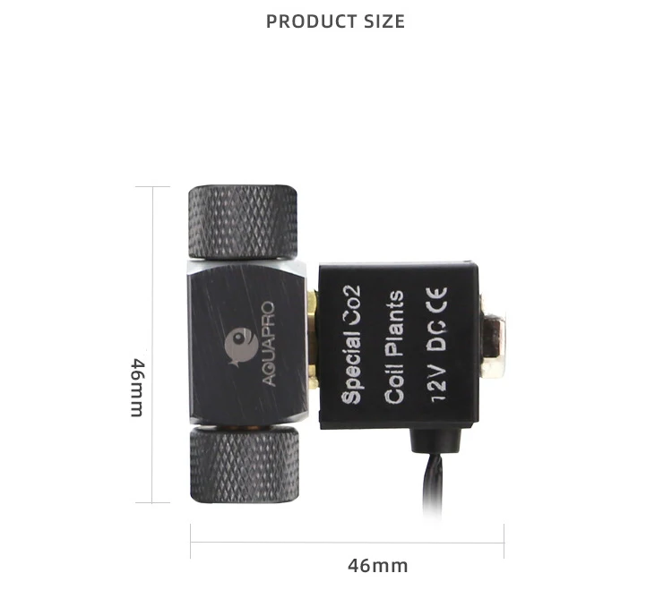 AQUAPRO CO2 Solenoid Valve 12V Pressure Regulator Aquatic Plant Gauge Switch Aquarium Accessories Fish Tanks Cylinder Equipment