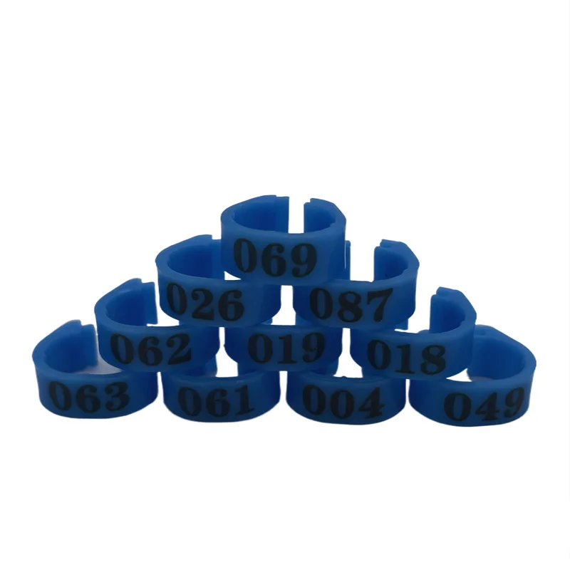 100 Pcs/set Inner Diameter 8mm Pigeon Leg Poultry Dove Bird Parrot Clip Rings Band Foot Ring Pigeon Supplies Bird Appliances