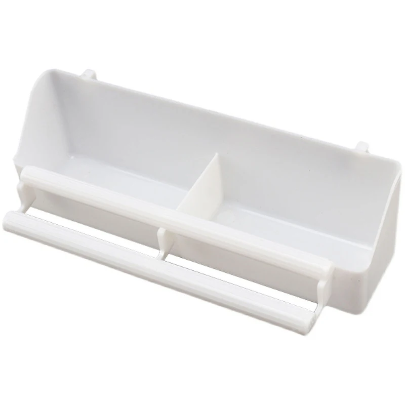 Parrot Birds Water Hanging Bowl Parakeet White Feeder Box Pet Cage Plastic Food Container Peony Cockatiels Budgerigar Supplies