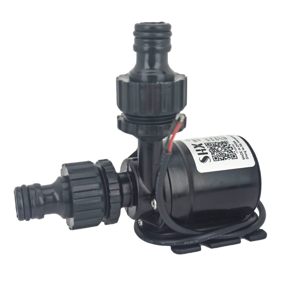 Water Pump 12v High Pressure Ultra Quiet Solar DC 24V Lift 5M 800L/H Brushless Motor Submersible Water Pumps Quick Break Joint