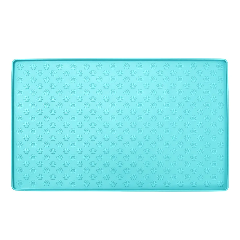 Pet Placemat Cat Dog Drinking Feeding Placemat Feeder Mats Cat Feed Mat Dog Food Bowl Mat Silicone Waterproof Pet Bowl Pad