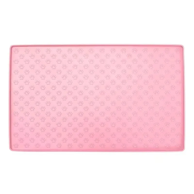 Pet Placemat Cat Dog Drinking Feeding Placemat Feeder Mats Cat Feed Mat Dog Food Bowl Mat Silicone Waterproof Pet Bowl Pad