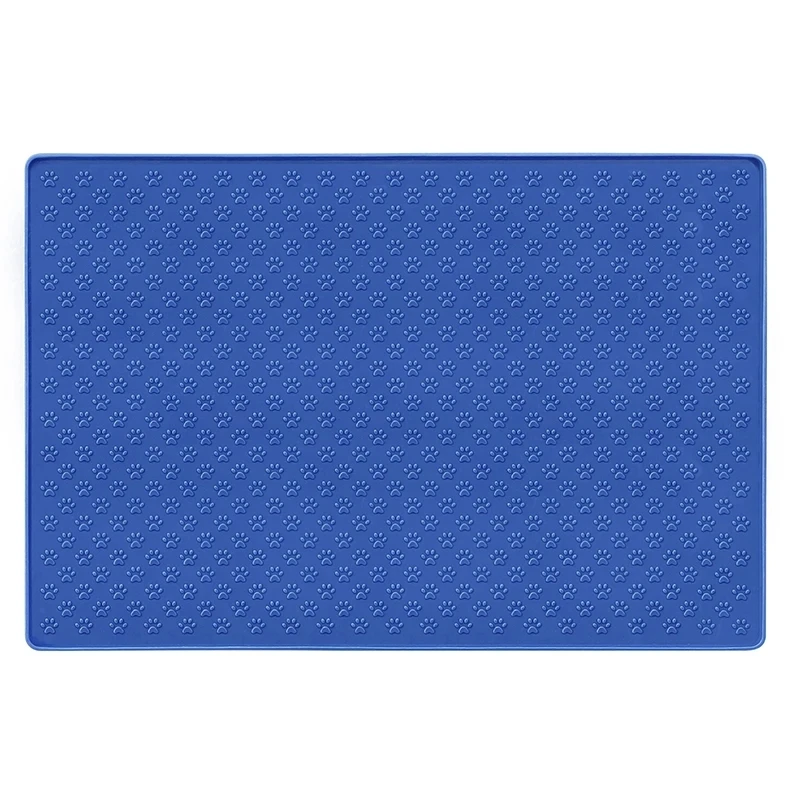 Pet Placemat Cat Dog Drinking Feeding Placemat Feeder Mats Cat Feed Mat Dog Food Bowl Mat Silicone Waterproof Pet Bowl Pad
