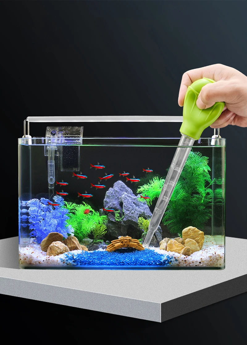 Aquarium Siphon Lengthen Pipettes Fish Tank Vacuum Cleaner Simple Cleaning Tool for Aquarium Water Changer 29cm 54cm 30ml 50ml