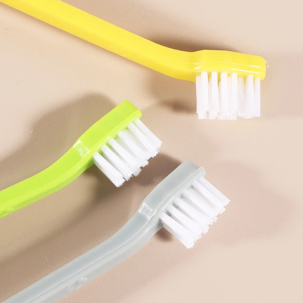 Double-headed Dog Toothbrush Portable Soft Multi-angle Pet Cleaning Tool Nontoxic Tooth Finger Brush