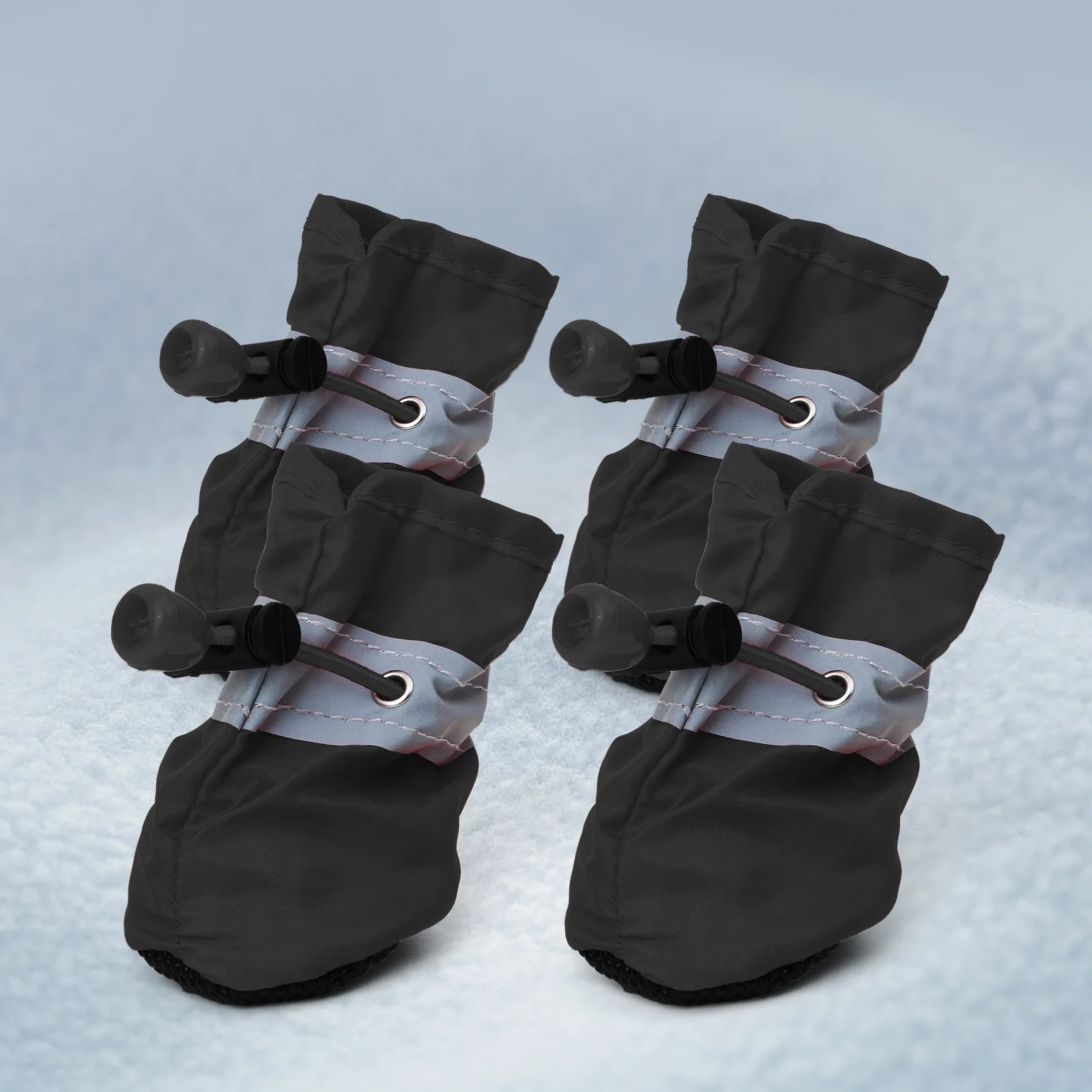 4pcs Waterproof Pet Dog Shoes Antiskid Rain Snow Boot Thick Warm For Small Cats Dogs Puppy Dog Socks Booties Pet Paw Accessories