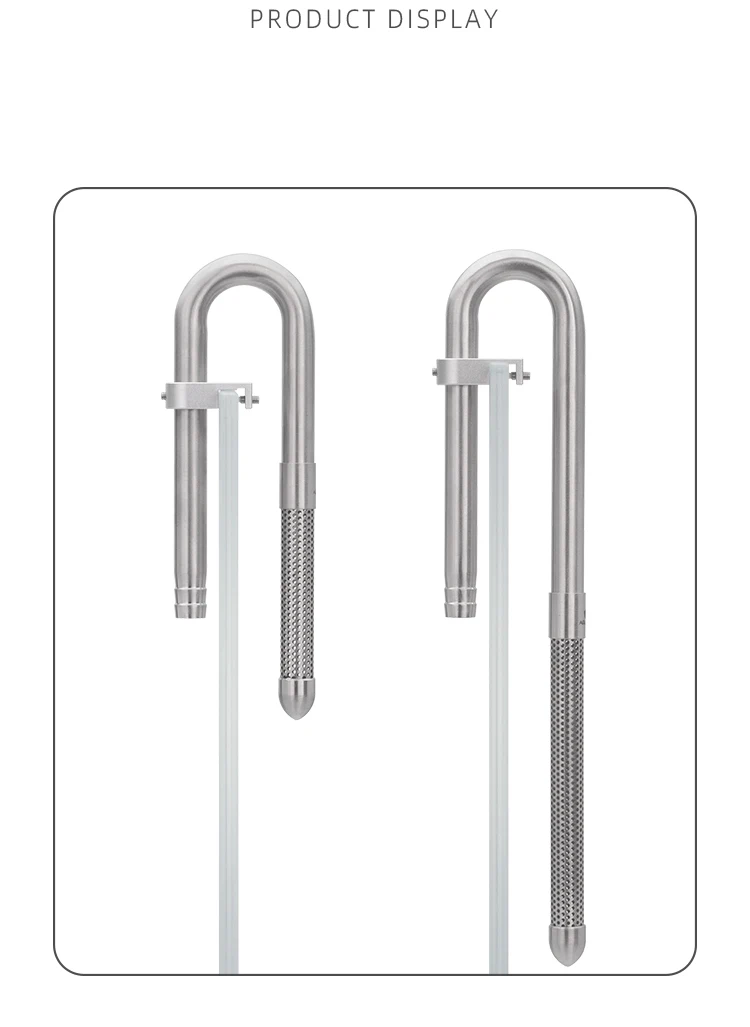 AQUAPRO Mini Skimmer Inflow Stainless Steel Inlet Outlet Pipes Shrimp Water Filter Lily Aquarium Fish Tanks Accessories Fishbowl