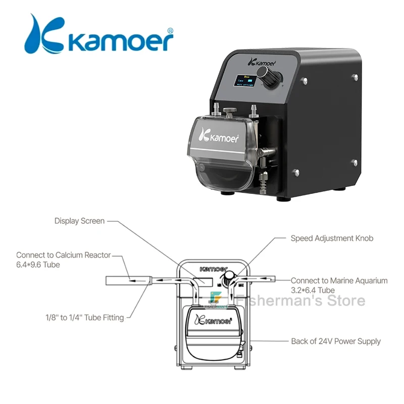 Kamoer FX-STP3 WIFI Peristaltic Continuous Duty Dosing Pump Reef Aquarium Calcium Reactor Circulation Pump Self-Priming Pumps