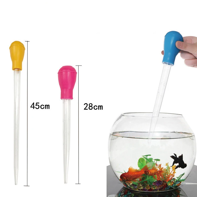 Lengthen Pipettes Aquarium Siphon Fish Tank Vacuum Cleaner Simple Cleaning Tool for Aquarium Water Changer