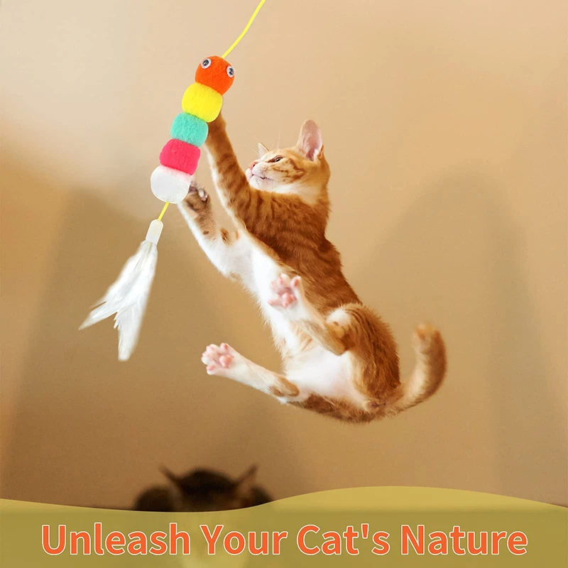 Cat Toys Swing Sticky Disc Elastic Hanging Door Teasing Rope Long Rope Teasing Cat Toy Cat Accessories Pet Kitten Toy