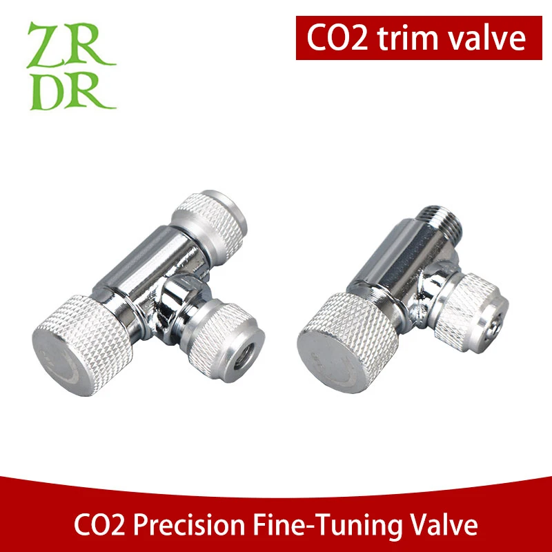 ZRDR high quality needle valve regulator suit 4*6mm co2 special tube for aquarium fish tank co2 systemCarbon dioxide fine-tuning