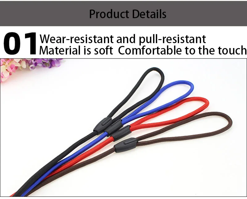 Quality Pet Dog Leash Rope Nylon Adjustable Training Lead Pet Dog Leash Dog Strap Rope Traction Dog Harness Collar Lead