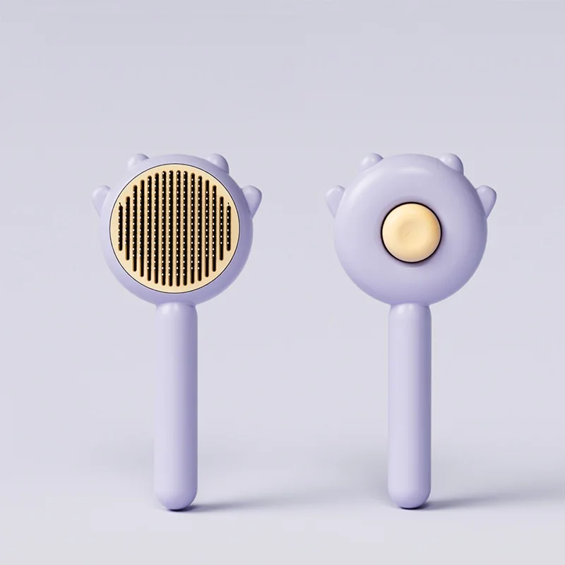 Pet Hair Removal Brush Cat Slicker Brush Grooming Comb Self Cleaning Dog Massage Particle Needle Dogs Cats Pet Grooming Supplies