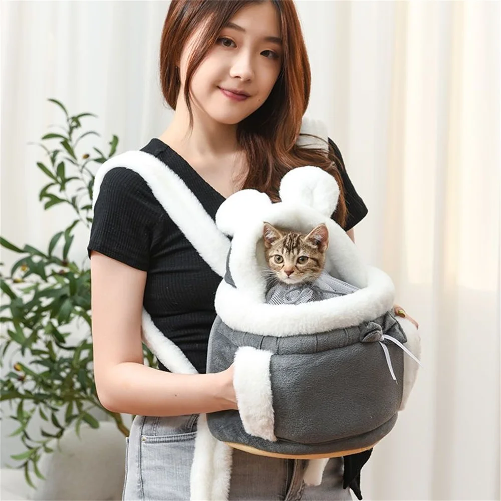 Outdoor Travel Chihuahua Puppy Dog Carrier Bacpack Winter Warm Pet Carrying Bags for Small Dogs Yorkshire Cat Nest Mascotas Home