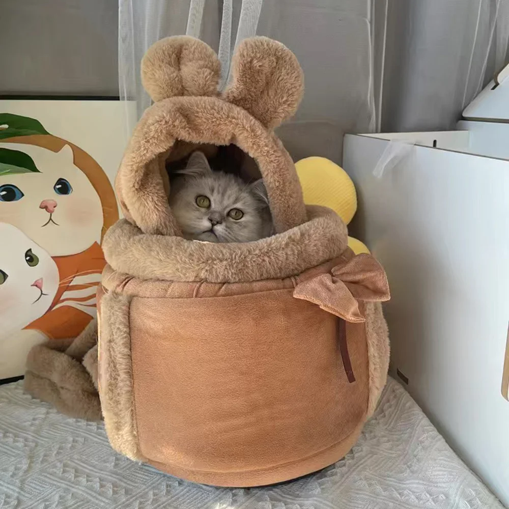 Outdoor Travel Chihuahua Puppy Dog Carrier Bacpack Winter Warm Pet Carrying Bags for Small Dogs Yorkshire Cat Nest Mascotas Home