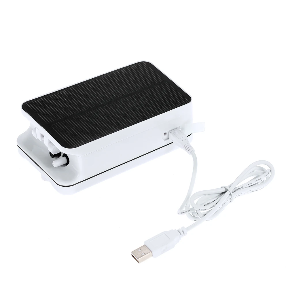 5V Solar Powers Chargings Oxygenator Fish Tanks Aquarium Air Pump Fishing Oxygen Pump Aerator with Air Stones