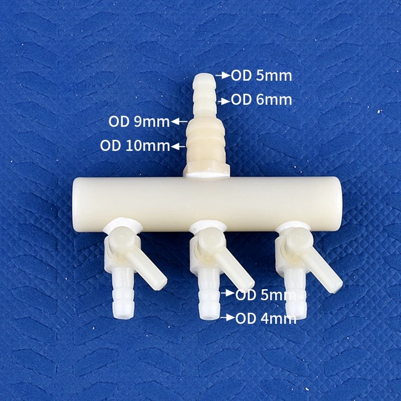 2/3/4/5/6Way Aquarium Air Pump Hose Splitter Oxygen Pipe Distributor Fish Tank Aeration Tube Air Flow Control Valve Accessories