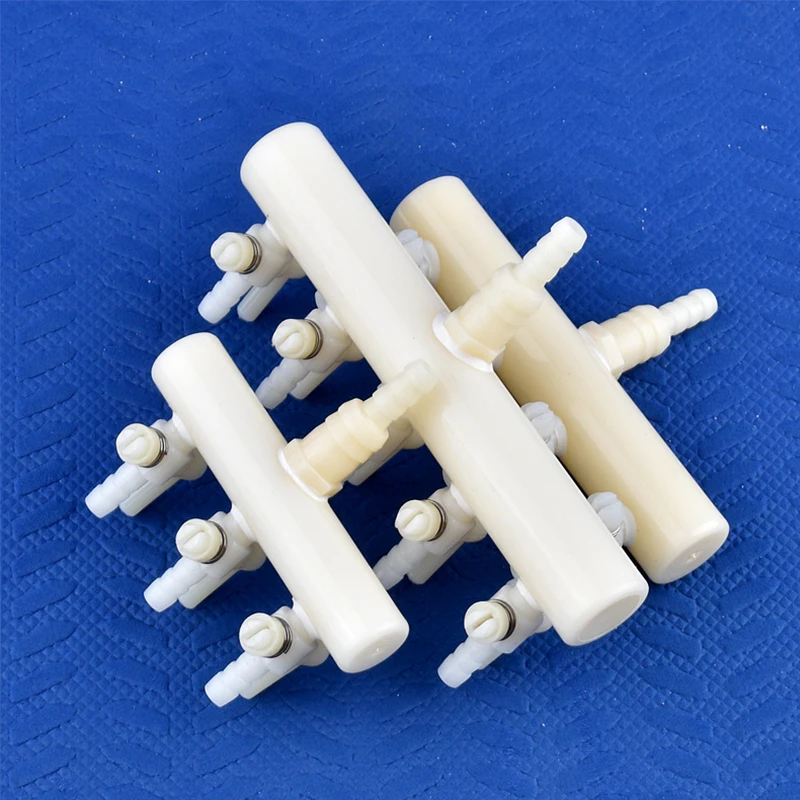 2/3/4/5/6Way Aquarium Air Pump Hose Splitter Oxygen Pipe Distributor Fish Tank Aeration Tube Air Flow Control Valve Accessories