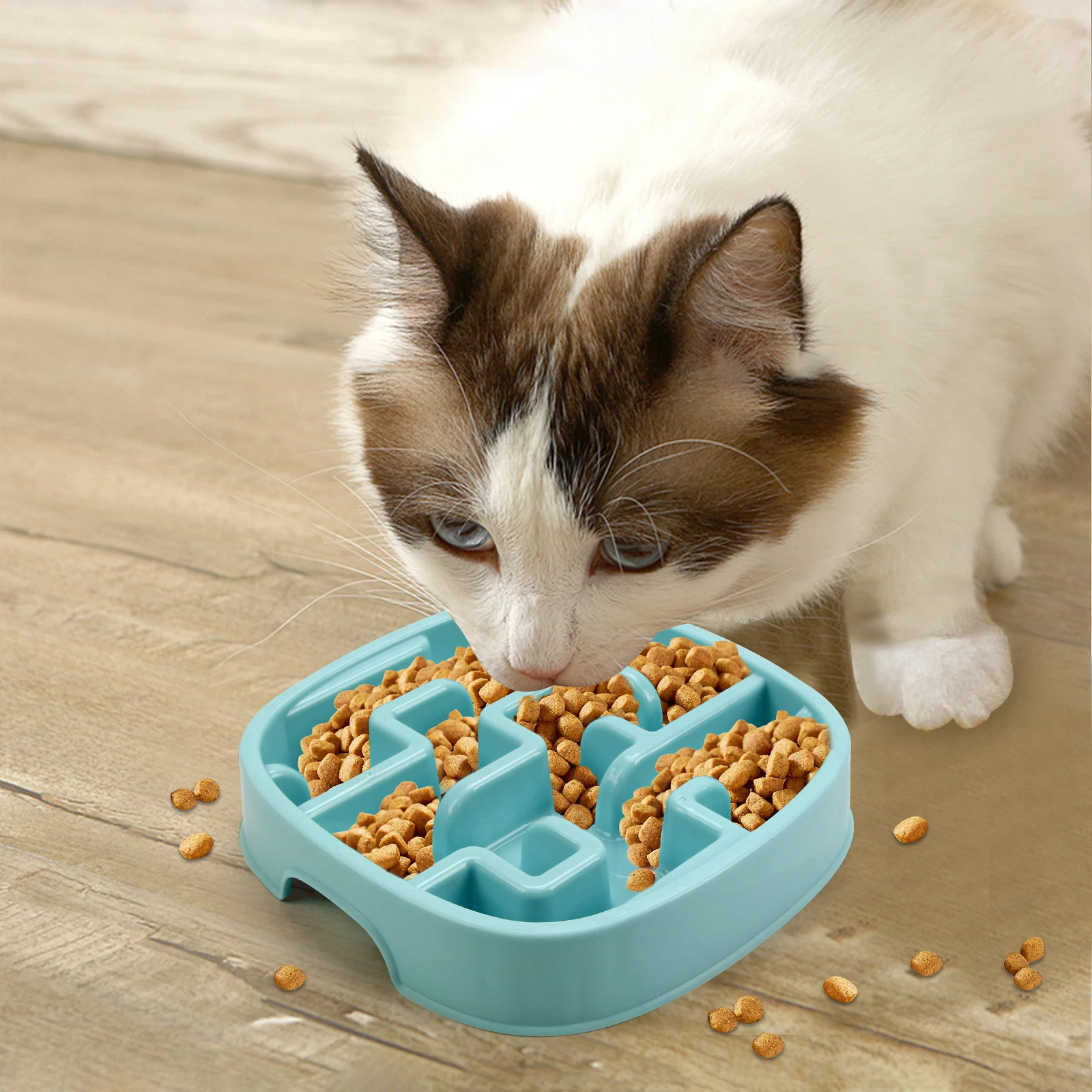 Pet Dog Slow Feeder Bowl Fun Non Slip Anti-Gulping Slower Food Feeding Dishes Eco Dog Bowl for Large Medium Small Dogs Puppy