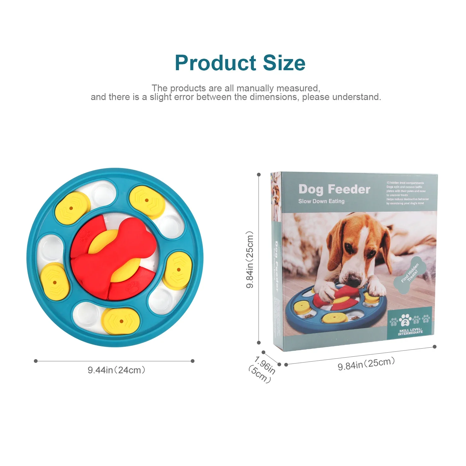 Pet Dog Slow Feeder Bowl Fun Non Slip Anti-Gulping Slower Food Feeding Dishes Eco Dog Bowl for Large Medium Small Dogs Puppy