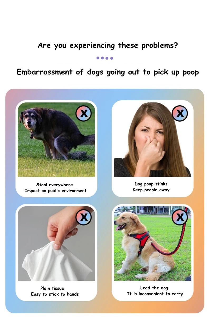 EPI Biodegradable Pet Garbage Bag Dog Poop Bags Dog Poop Bag Dispenser Dog Cleaning Supplies Dog Products for Dogs