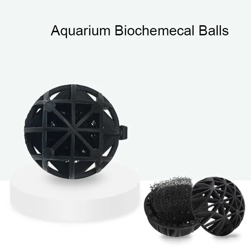 10/20/40Pcs/lot 26mm 36mm 46mm Aquarium Filter Bio Balls Portable Wet Dry Cotton For Air Pump Clean Fish Tank Pond Sponge Media