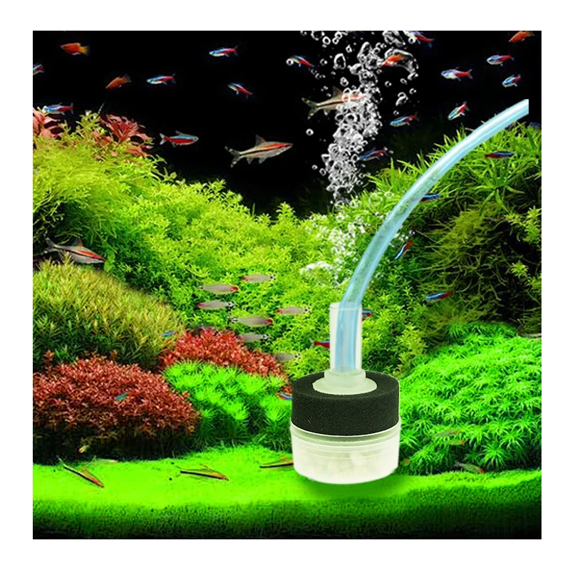 Small Aquarium Filter Fish Tank Shrimp Pond Air Pump Sponge Filter Useful Easy Installation Reusable Aquarium Accessories New