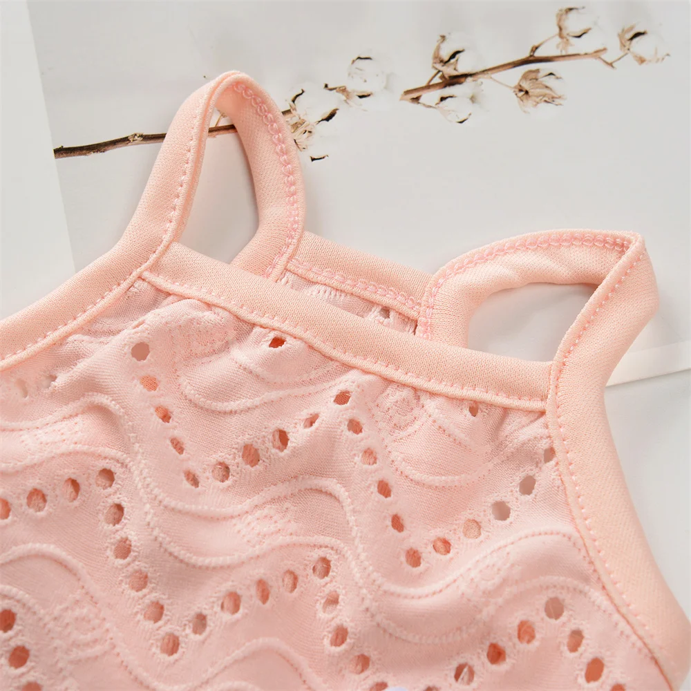 Summer Puppy Dog Cat Camisole Vest Cute Mesh Pet Clothes for Small Dogs Poodle Maltese Shirts Mascotas Apparels Ropa Para Perros