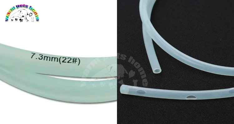 Stomach Tube with Centimeter Marks Dog Cat Animal Silicone Rubber Feeding Tube Veterinary Hospital Tools