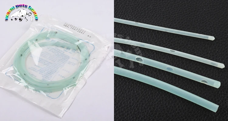 Stomach Tube with Centimeter Marks Dog Cat Animal Silicone Rubber Feeding Tube Veterinary Hospital Tools