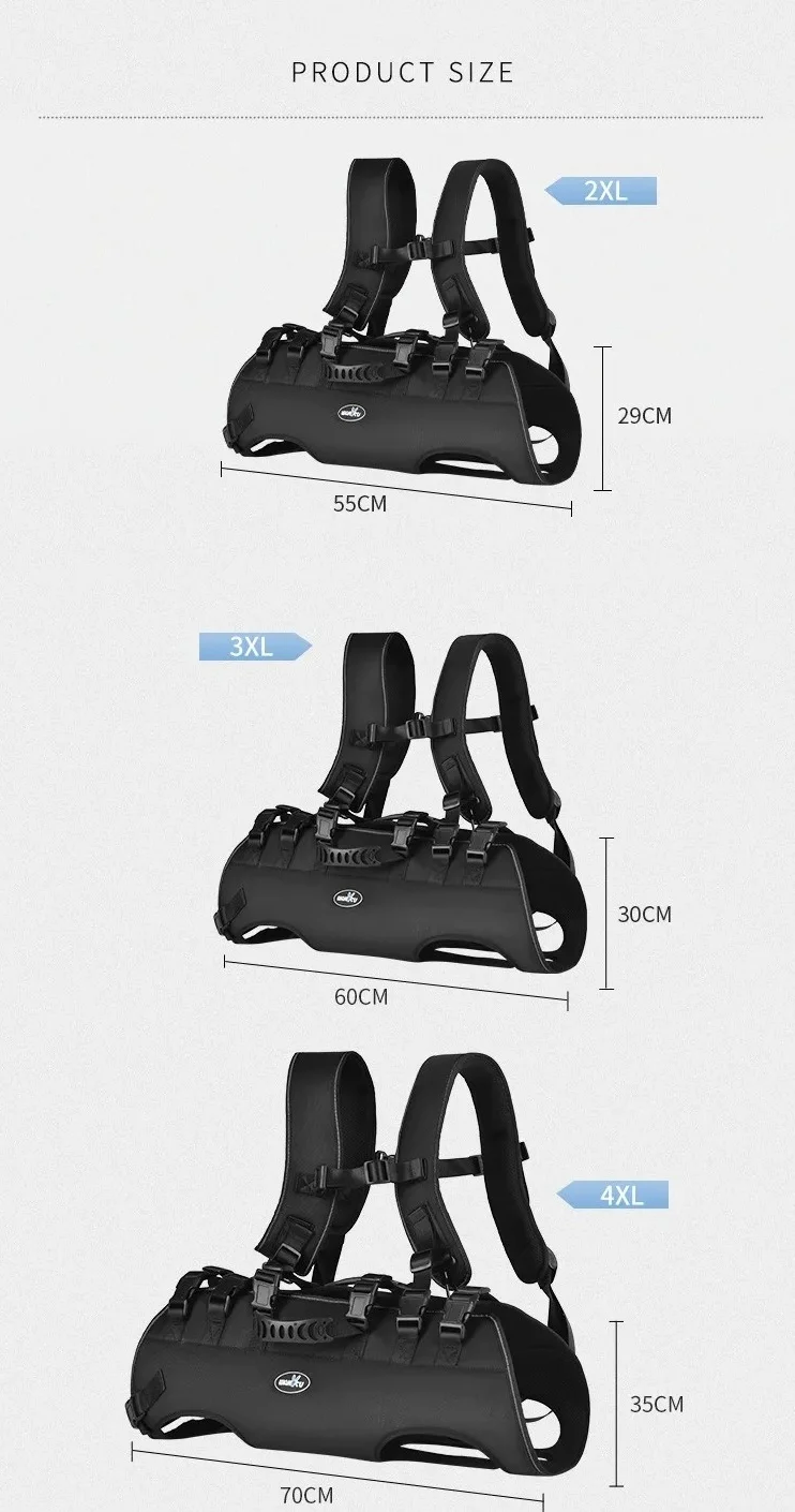 Wakytu Dog Lift Harness Sling Carrier for Dogs Hind Leg Stair Support Old Disabled Joint Injuries Arthritis Large Dogs Up Stairs