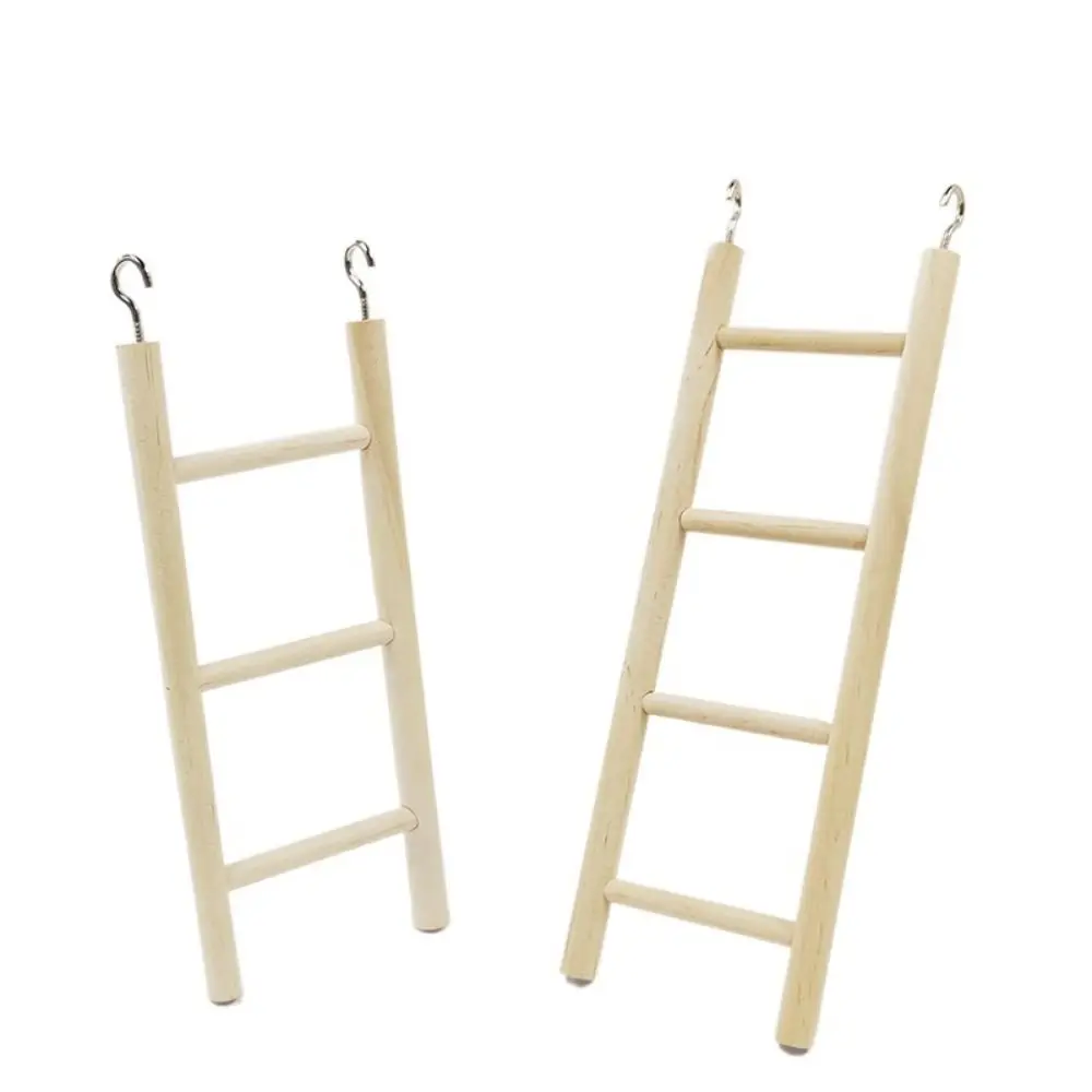 1PC Birds Toy Wooden Ladders Swing Scratcher Perch Climbing 3/4/5/6 Ladder Bird Cage Hamsters Parrot Toys Hanging Pet Supplies