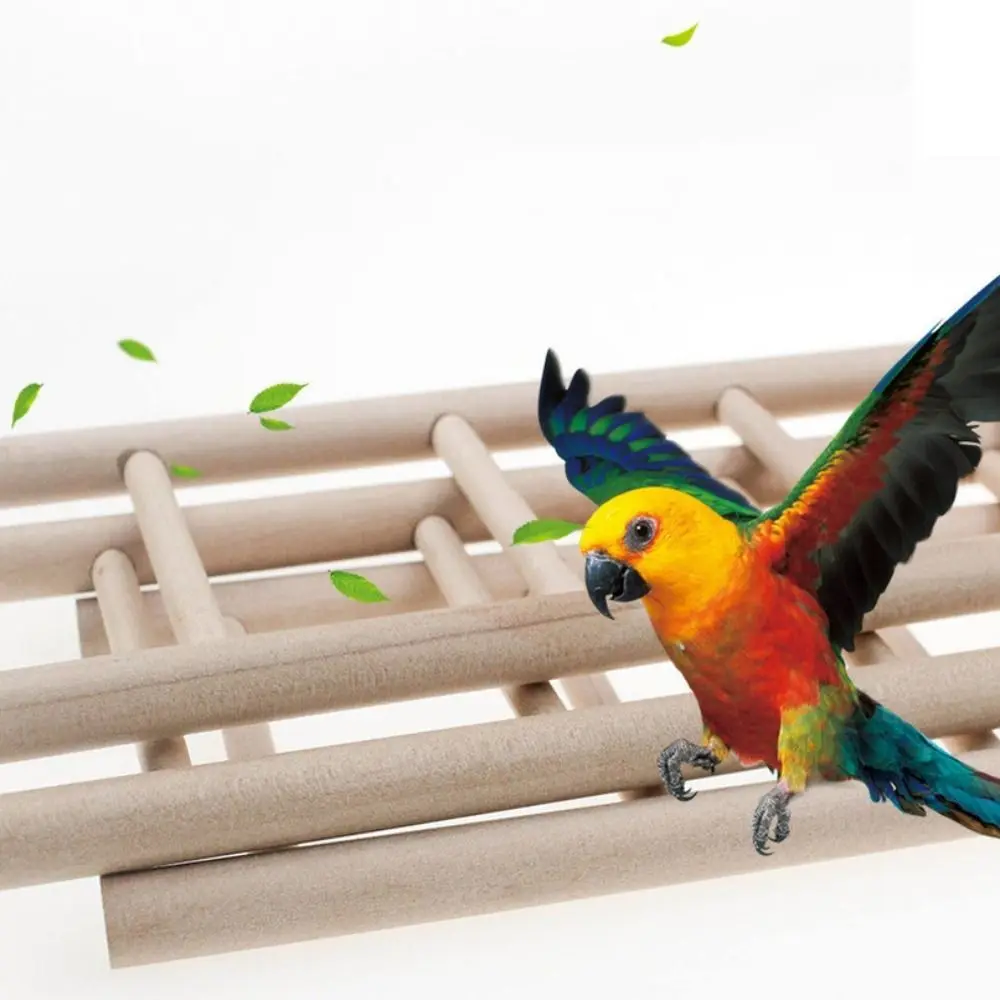 1PC Birds Toy Wooden Ladders Swing Scratcher Perch Climbing 3/4/5/6 Ladder Bird Cage Hamsters Parrot Toys Hanging Pet Supplies