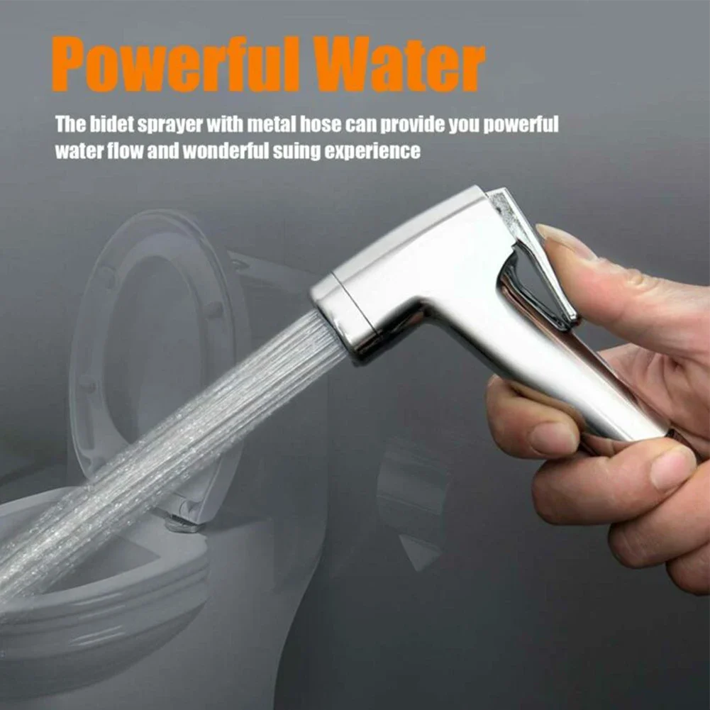 Bathroom Hand-held Nozzle Bidet Sprayer Set Bidet Sprayer Diaper Washer For Feminine Non-slip Handle Potty Seat Cleaner