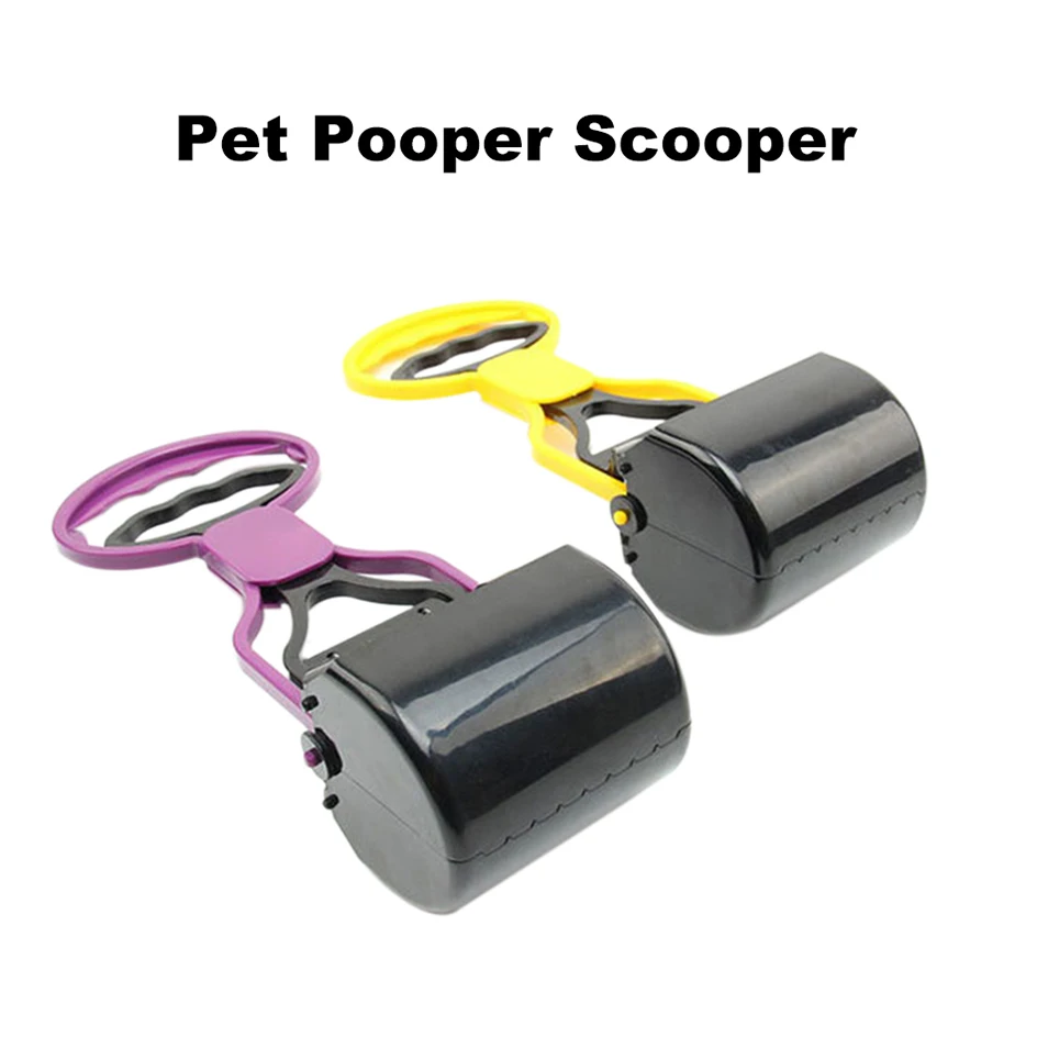 Pet Pooper Scooper Dogs Shit Clip Long Handle Jaw Poop Scoop Outdoor Animal Feces Cleaner Picker Excrement Collector Clean Tools