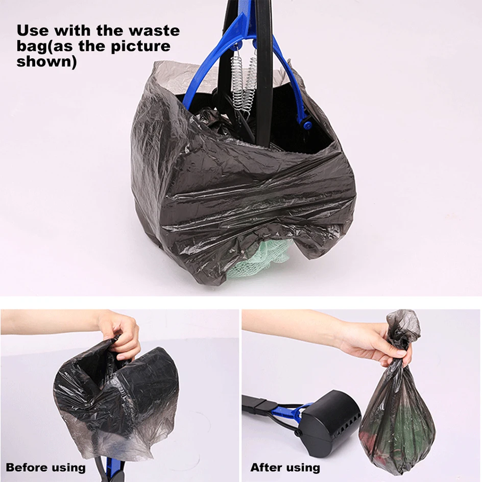 Pet Pooper Scooper Dogs Shit Clip Long Handle Jaw Poop Scoop Outdoor Animal Feces Cleaner Picker Excrement Collector Clean Tools