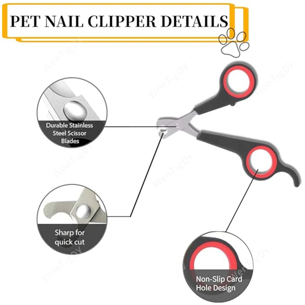 Pet Nail Claw Grooming Scissors Clippers for Dog Cat Gerbil Small Animals Newest Rabbit Home Portable Pet Products Accessories